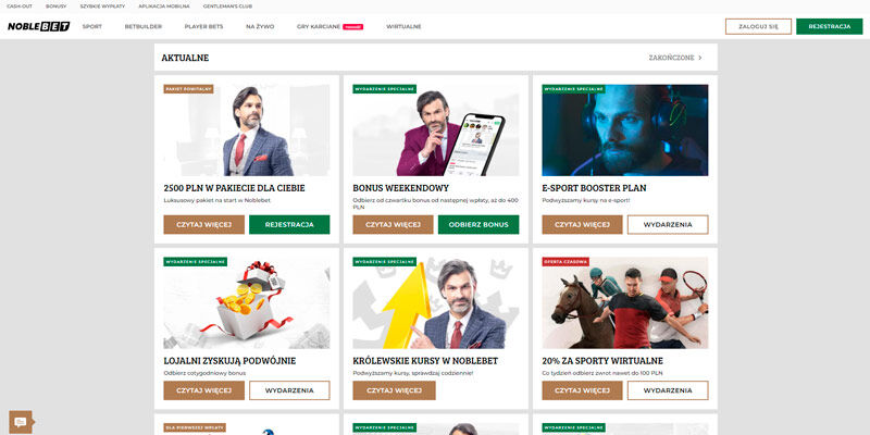 Noblebet strona promocyjna