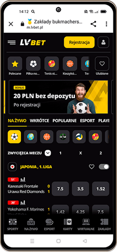 LVbet Polska mobilna aplikacja