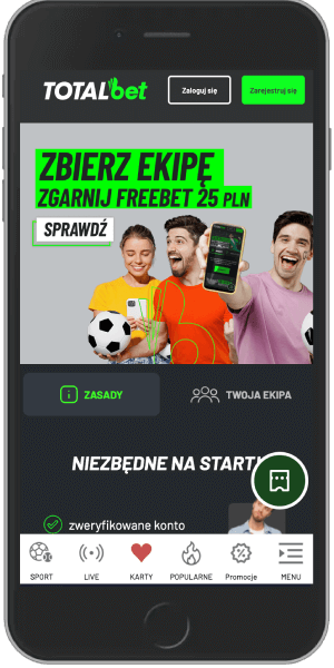 Totalbet zbierz ekipę bonus